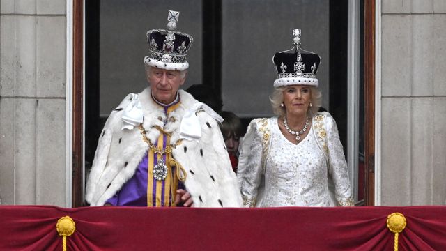 Carlos III y Camila, recién coronados. (EFE/Neil Hall)