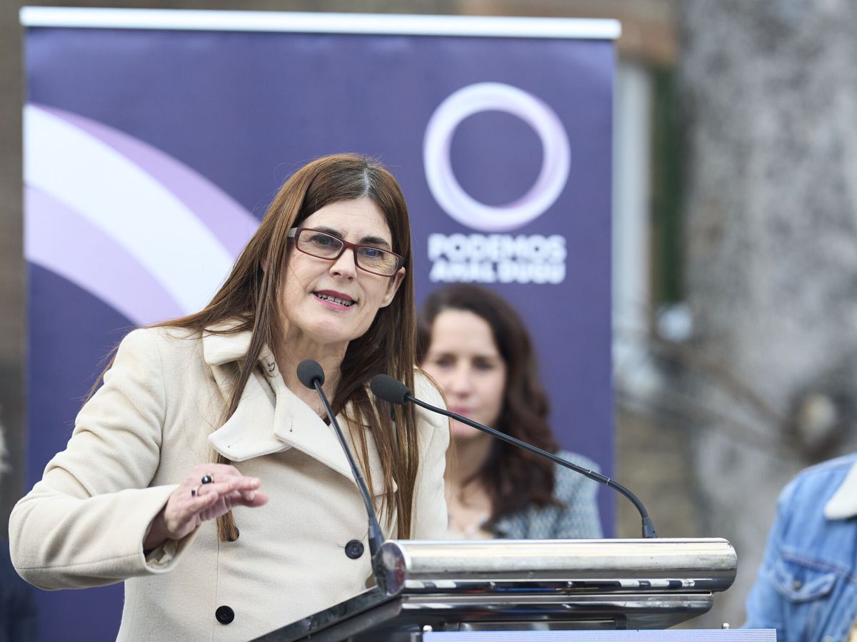 Foto: Miren Gorrotxategi, portavoz y candidata de Podemos en Euskadi. (EFE/Adrián Ruiz Hierro)
