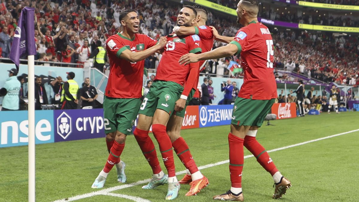 En-Nesyri ya es historia de los Mundiales: mete a Marruecos a 'semis' y manda a Cristiano a casa