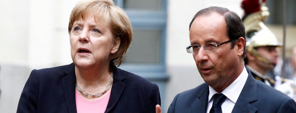 Foto: Merkel y Hollande abordan la supervisión bancaria europea