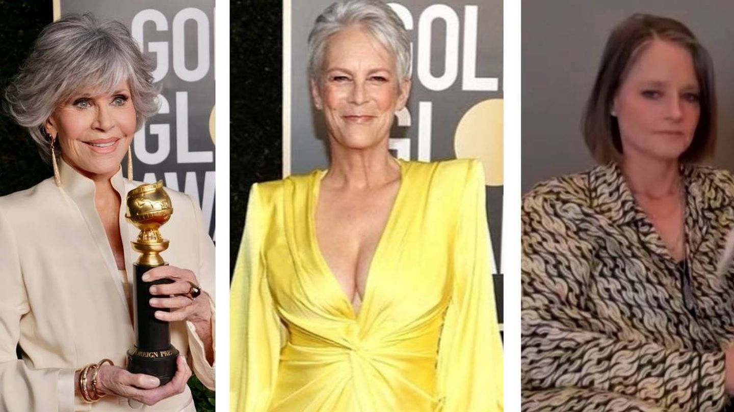 Jane Fonda, Jamie Leer Curtis y Jodie Foster fueron fieles a las canas. (Instagram)