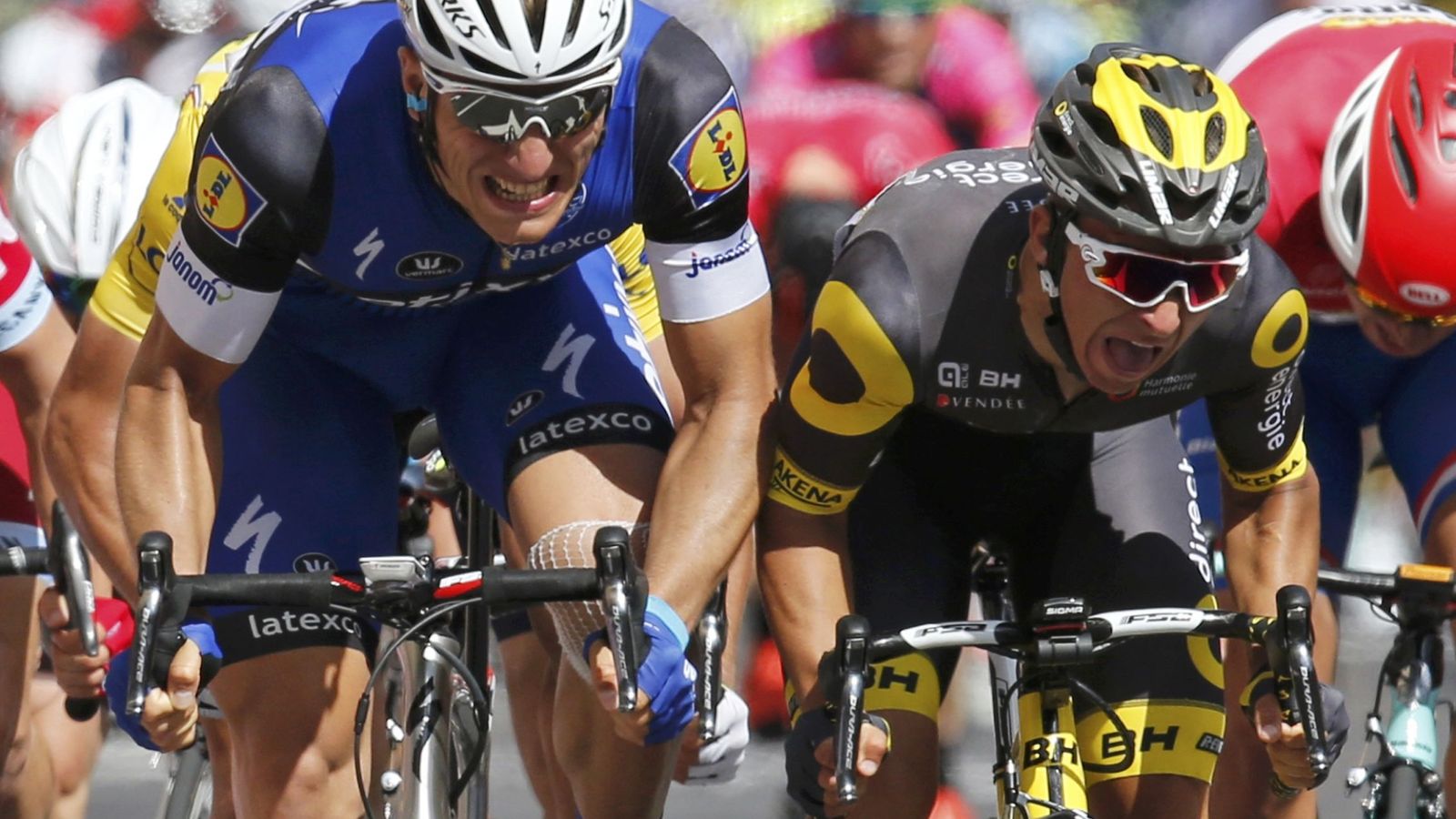 Foto: Marcel Kittel ganó por un milímetro la cuarta etapa del Tour de Francia (Reuters)
