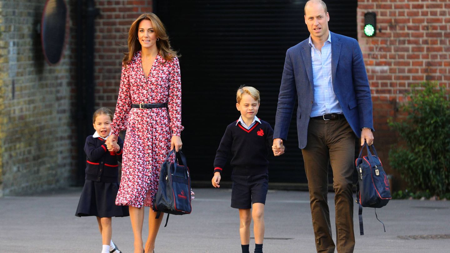 Kate Middleton, el primer día de cole de sus hijos. (Getty)