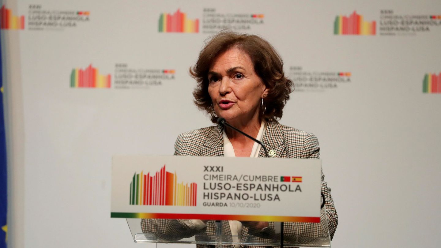 La vicepresidenta primera del Gobierno, Carmen Calvo. (EFE)