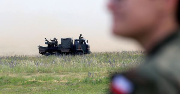 Foto: Soldados de la OTAN durante los ejercicios militares Saber Strike en Orzysk, Polonia, en junio de 2017. (Reuters)