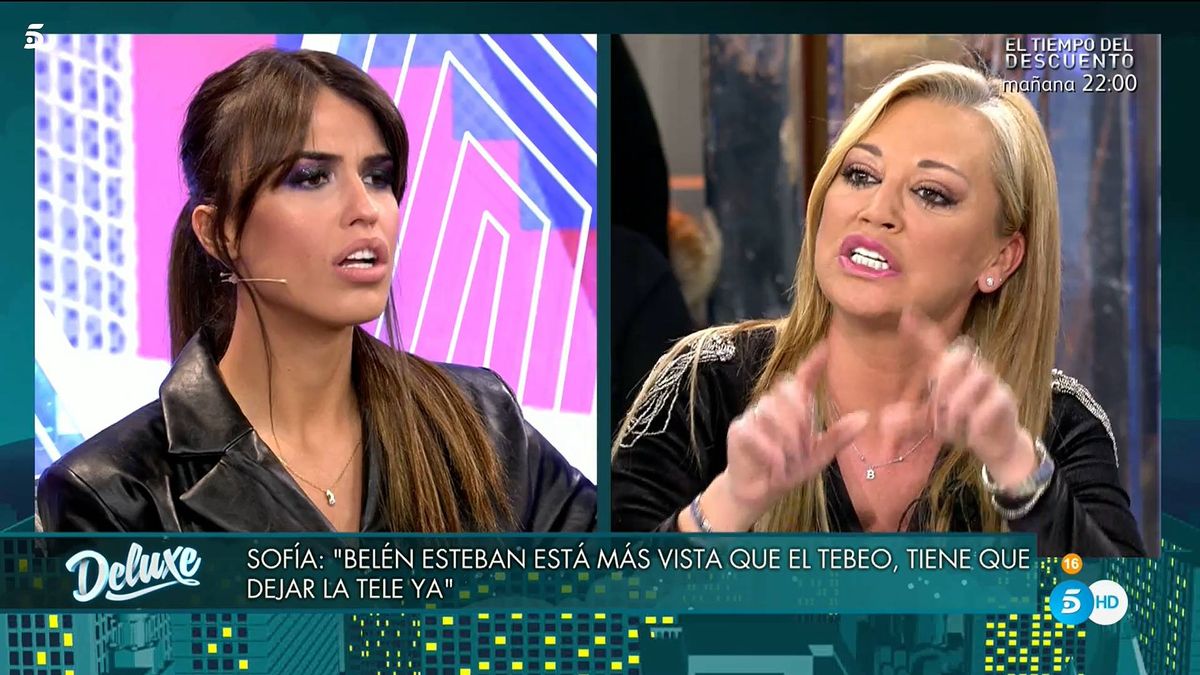 Belén Esteban tapa la boca a Sofía Suescun en el 'Deluxe': "Quien echa es un juez no yo"