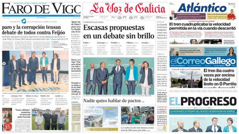 En imágenes: así informa la prensa gallega sobre las elecciones a la Xunta
