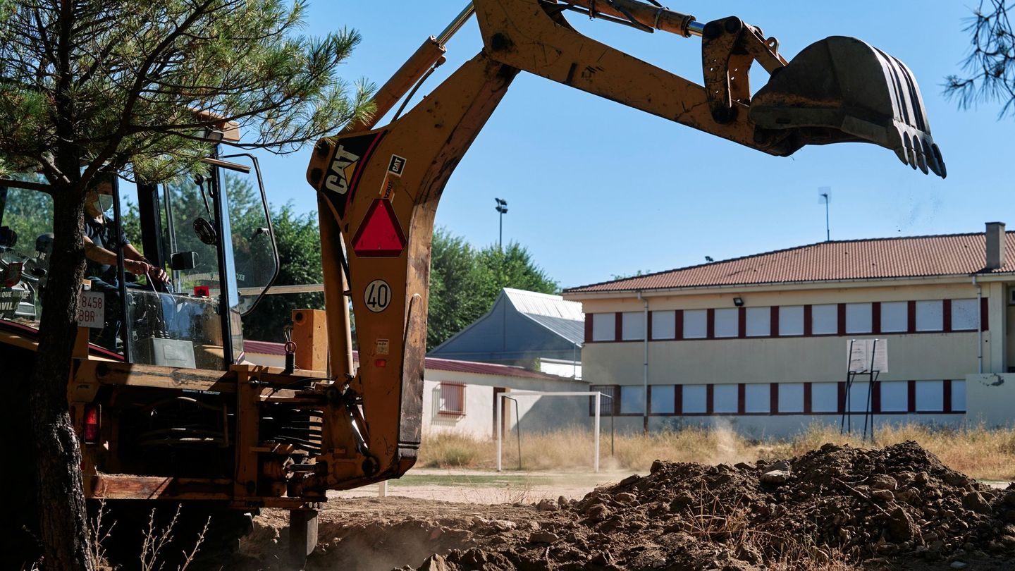 Obras en un colegio de Ávila para mejorar los accesos y señalizaciones