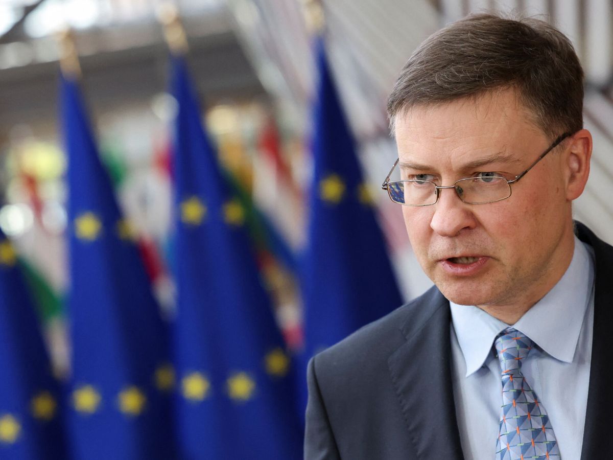 Foto: El vicepresidente económico del Ejecutivo comunitario, Valdis Dombrovskis. (Reuters/ Yves Herman)