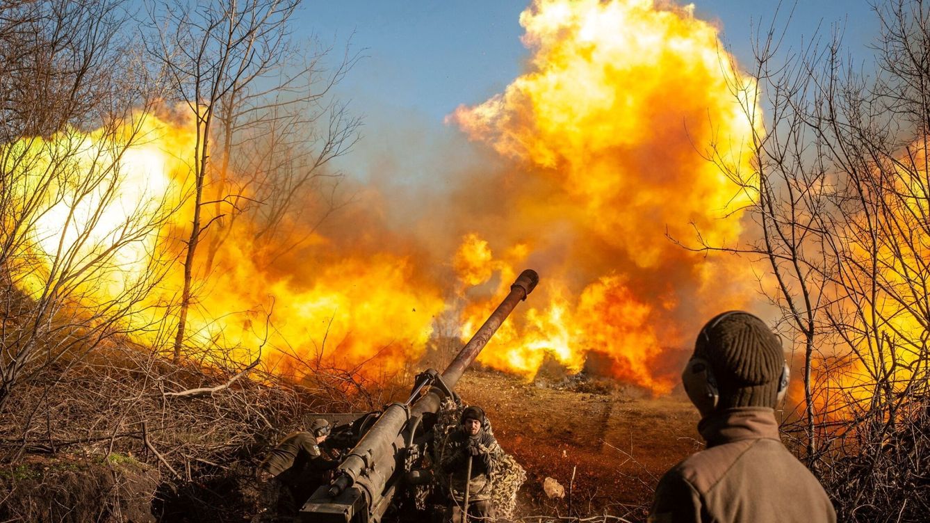 Foto:  Tropas de Ucrania en el frente de Soledar, en la región de Donetsk. (Reuters)