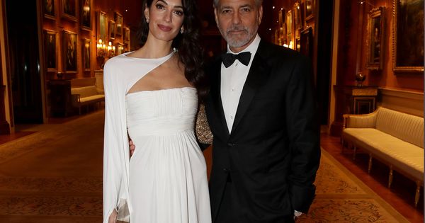 Foto: Amal y George Clooney, en la cena del príncipe de Gales The Prince's Trust. (Getty)