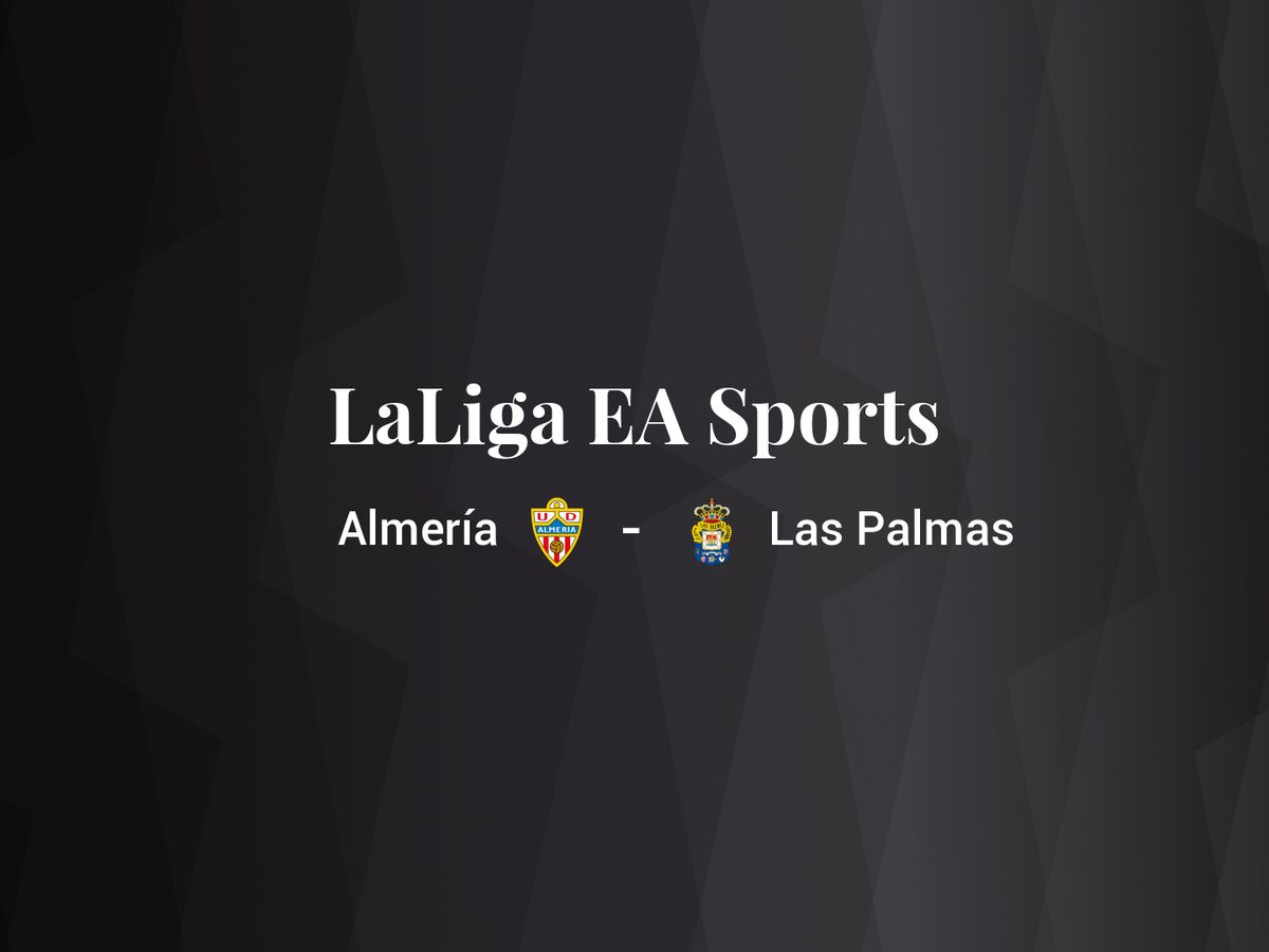 Foto: Resultados Almería - Las Palmas de LaLiga EA Sports (C.C./Diseño EC)