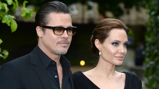 Brad Pitt y Angelina Jolie, en el estreno de 'Maléfica' en Londres. (Gtres)