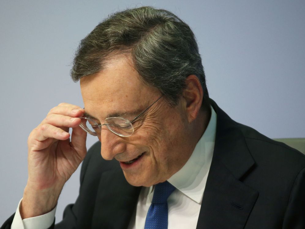 Foto: El banquero en su última conferencia como presidente del BCE. (Reuters)