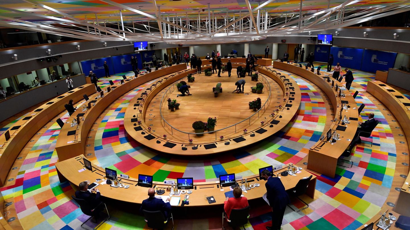 Sala de reunión del Consejo Europeo. (EFE)