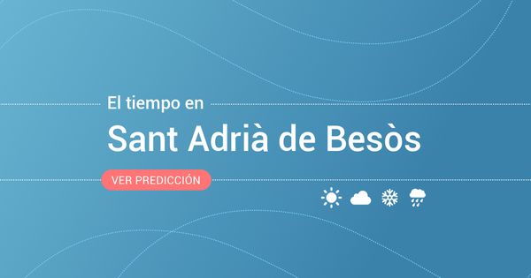 Foto: El tiempo en Sant Adrià de Besòs. (EC)