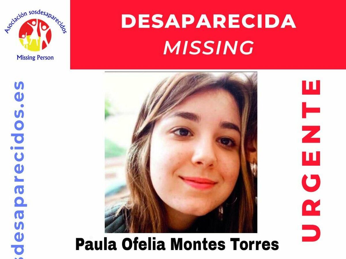 Foto: Paula Ofelia Montes, de 18 años, desapareció el pasado jueves 28 de septiembre, en Oviedo (SOS Desaparecidos) 