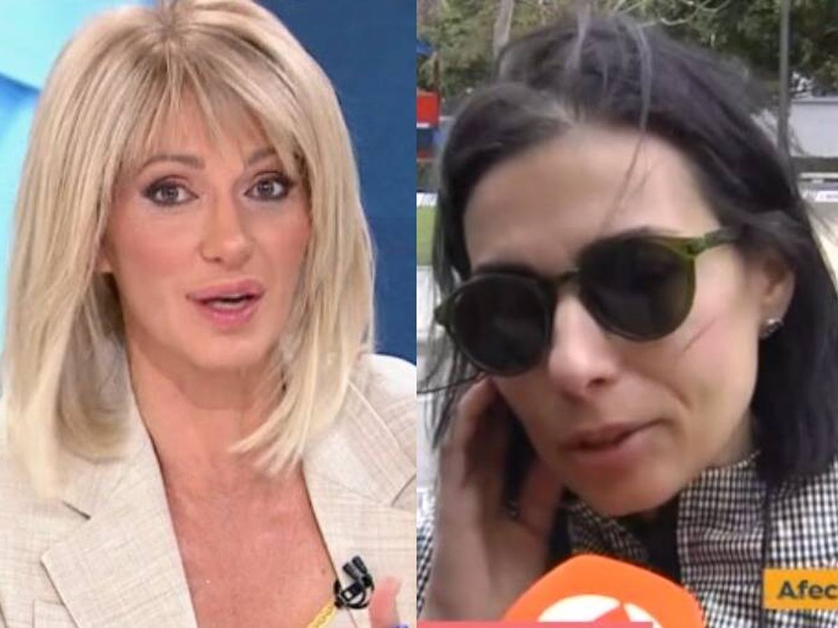 Foto: La presentadora Susanna Griso y Patricia Mazas, afectada por el incendio de Valencia. (Atresmedia)