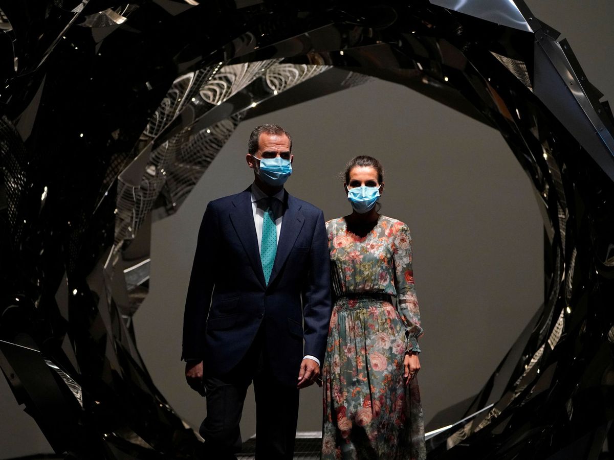 Foto: Los Reyes, en el Museo Guggenheim. (Reuters)