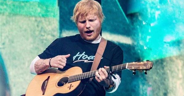Foto: Ed Sheeran en pleno concierto en el Wanda Metropolitano. (R. Rubio/Europa Press)