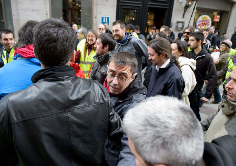Foto: Pablo Iglesias y Juan Carlos Monedero, en la 'Marcha del cambio'