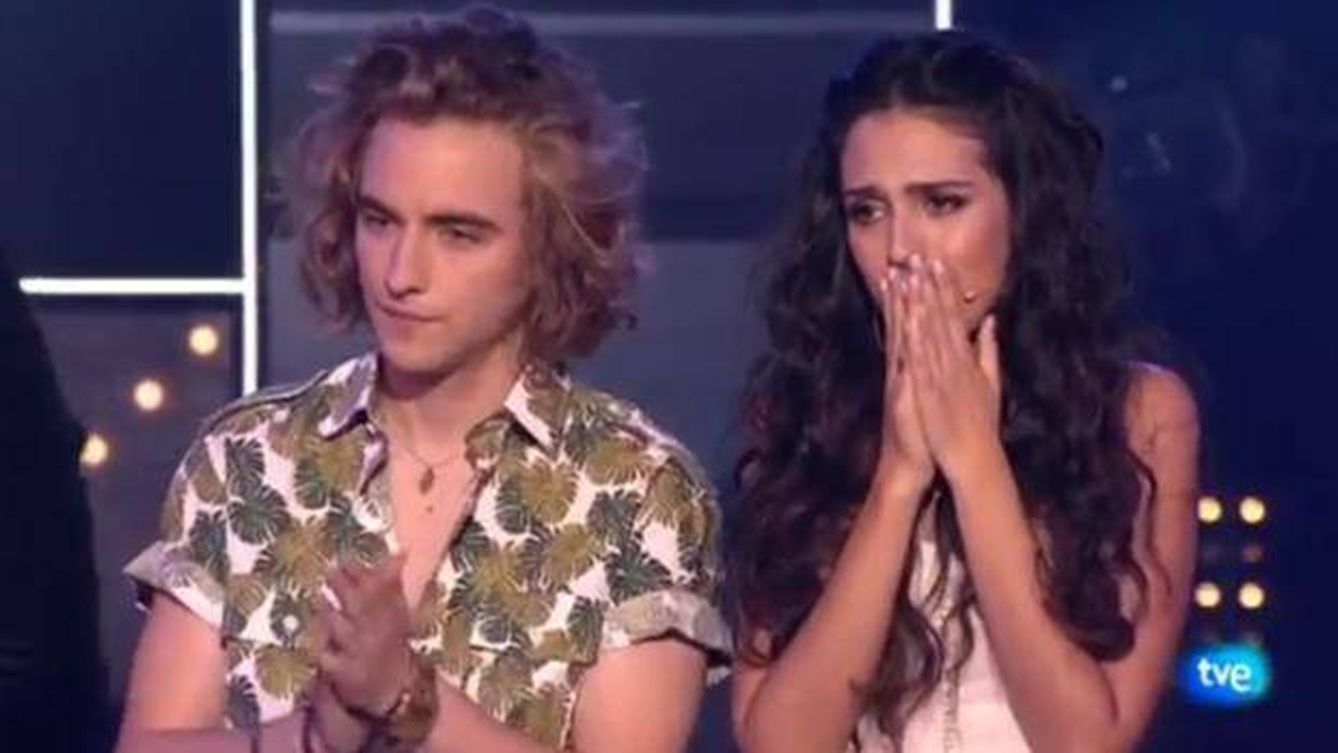 Manel Navarro y Mirela ante el empate en las votaciones de 'Objetivo Eurovisión'.
