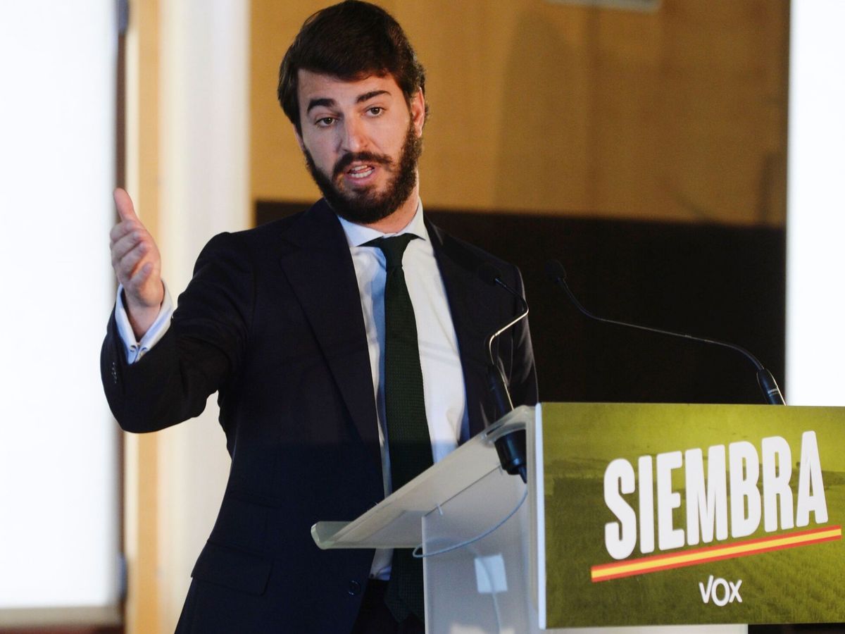 Foto: El candidato de Vox a la presidencia de la Junta de Castilla y León, Juan García-Gallardo. (EFE/Nacho Gallego)
