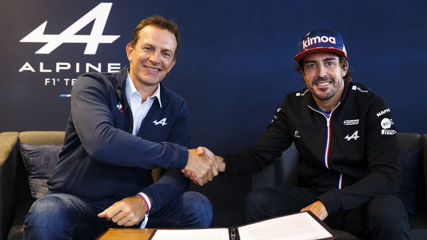 Rossi ha reforzado el papel de Ocon y Alonso en el seno del equipo. (EFE/Alpine Julien Delfosse)