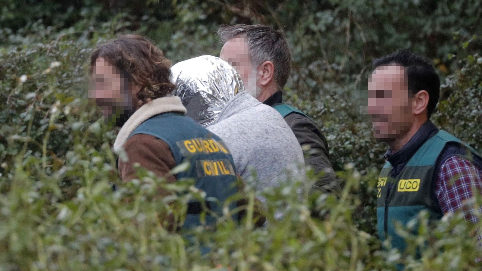 Foto: José Enrique Abuín, el Chicle, trasladado por la Guardia Civil el pasado 31 de diciembre, cuando los agentes encontraron el cadáver de Diana Quer. (EFE)