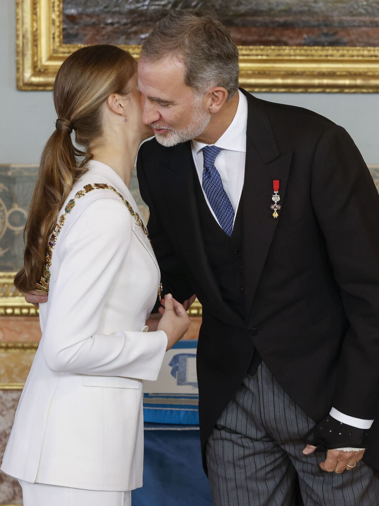 El Rey con Leonor. (Casa Real)