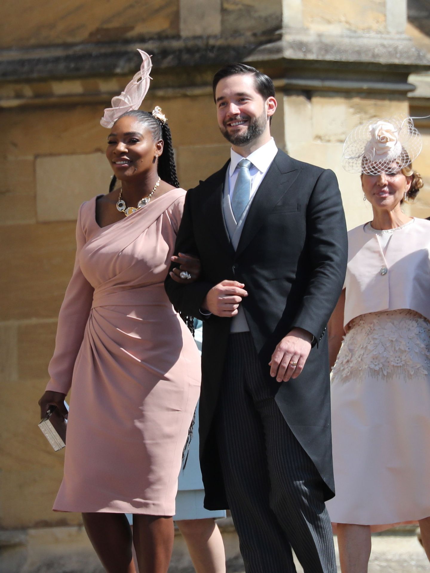 Serena Williams y su marido, en la boda de Harry y Meghan. (EFE/Hugo Philpott)