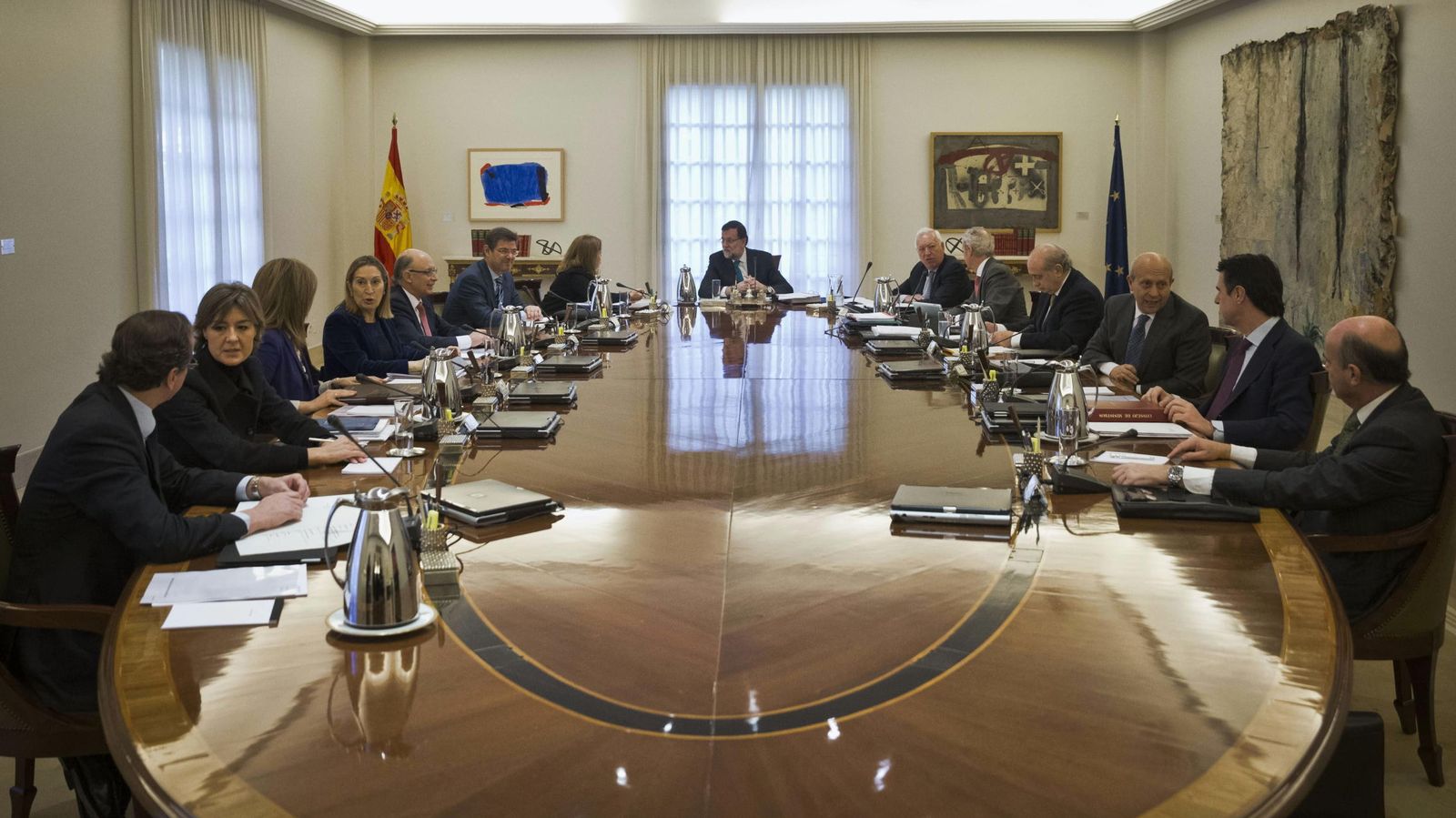 Foto: l presidente del Gobierno, Mariano Rajoy, preside la reunión del Consejo de Ministros. (EFE)