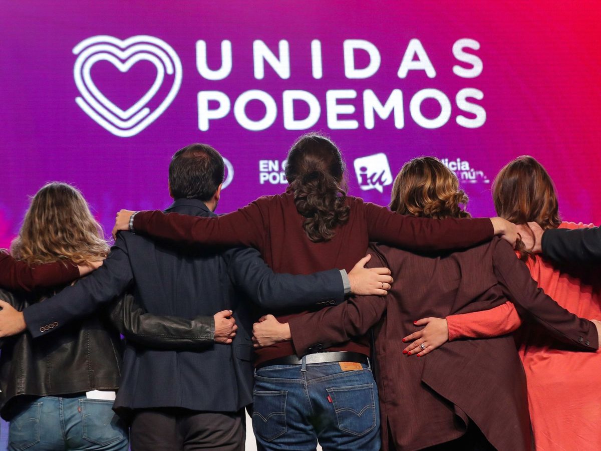 Foto: Cierre de campaña de Unidas Podemos en noviembre de 2019. (EFE/Emilio Naranjo)