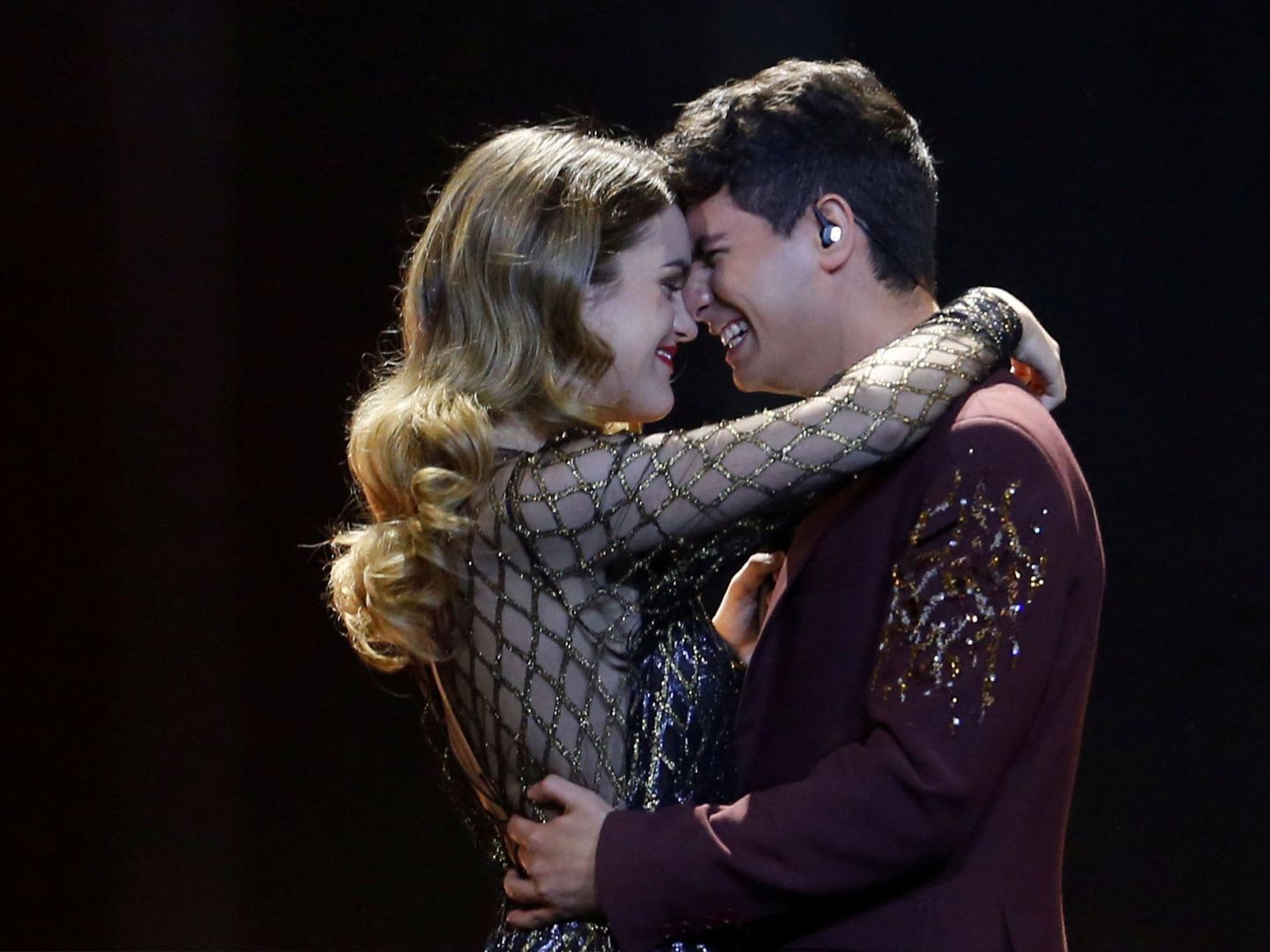 Amaia Romero y Alfred García, durante su participación en Eurovisión. (Reuters)