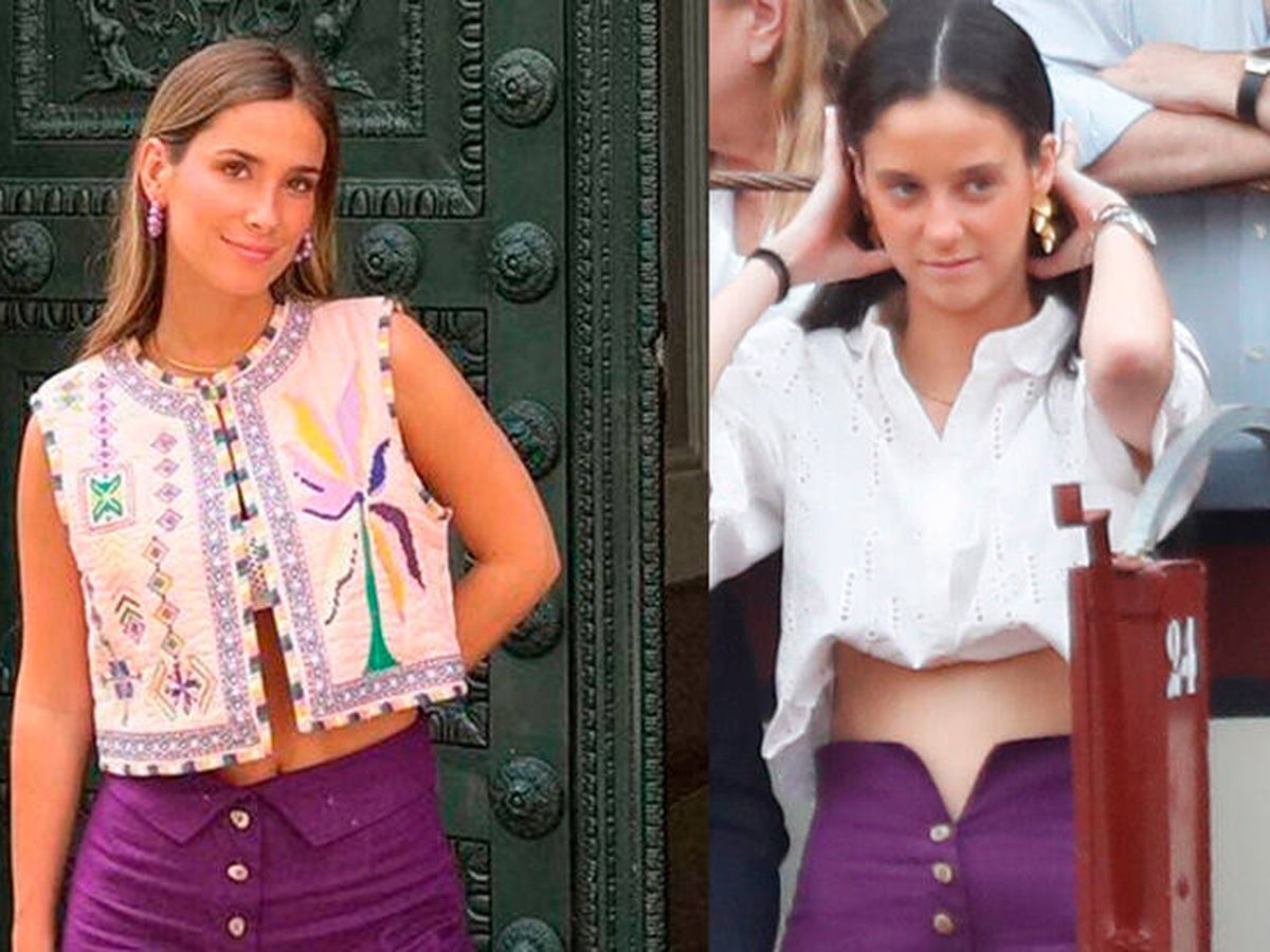 Foto: El color morado es tendencia y María Pombo y Victoria Federica lo saben. (Instagram)