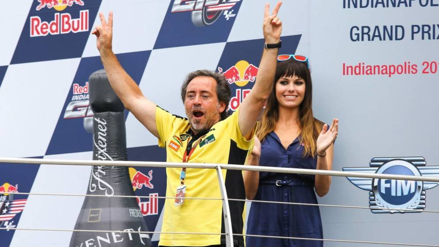 Sito Pons en el podio de Indianápolis. (Pons Racing)