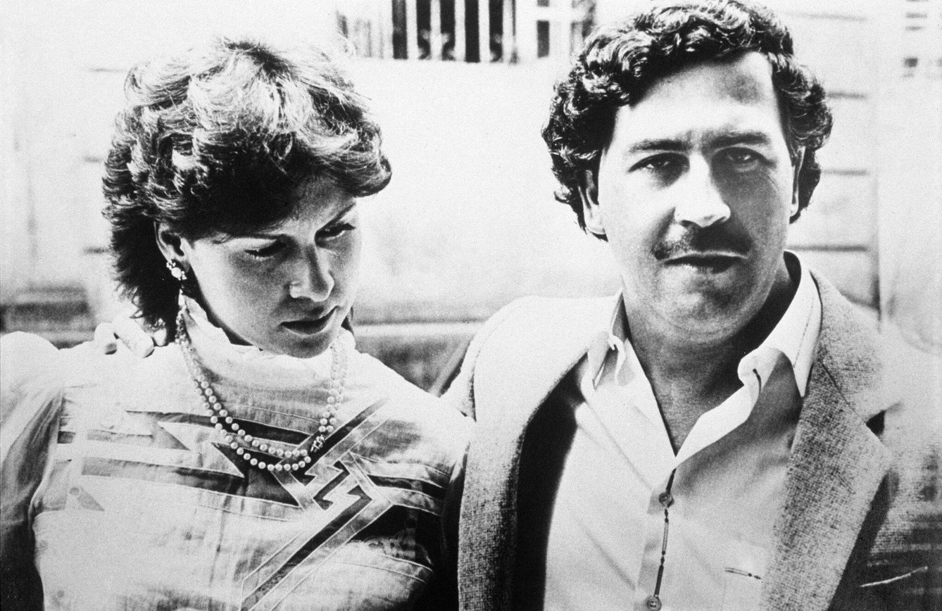 Pablo Escobar y Victoria Eugenia, su mujer, en una imagen de 1983. (Getty/Gamma-Rapho/Eric Vandeville)