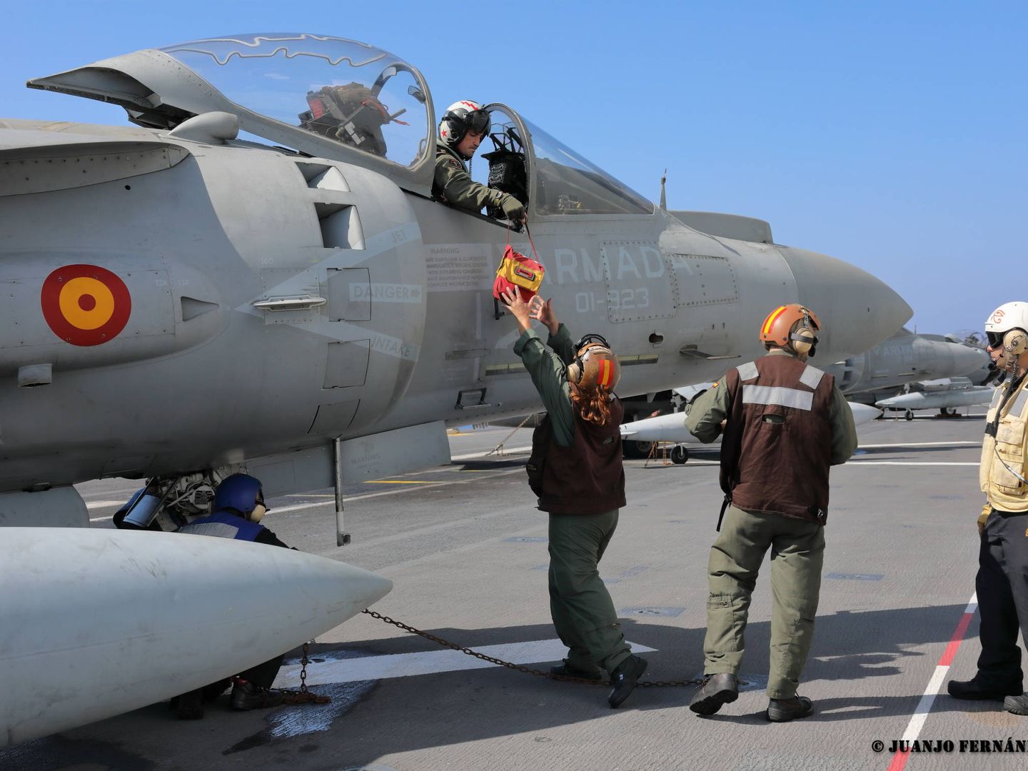 AV-8B PLUS de la Armada. (Juanjo Fernández)