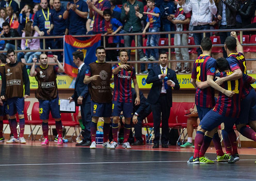 Foto: Los jugadores del Barcelona celebran el éxito cosechado (www.fcbarcelona.es)