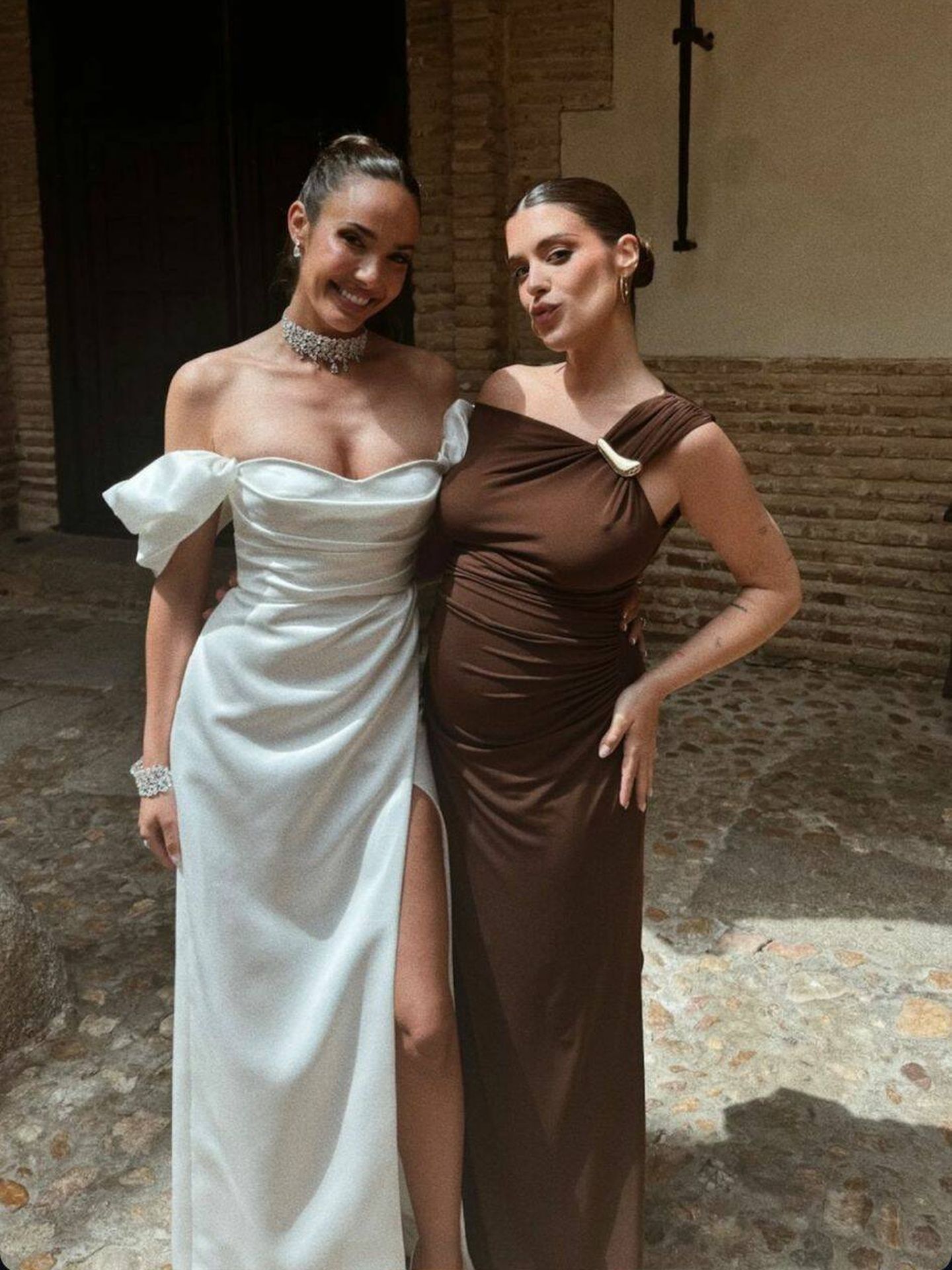 El segundo vestido de novia de Ana Moya. (Instagram)