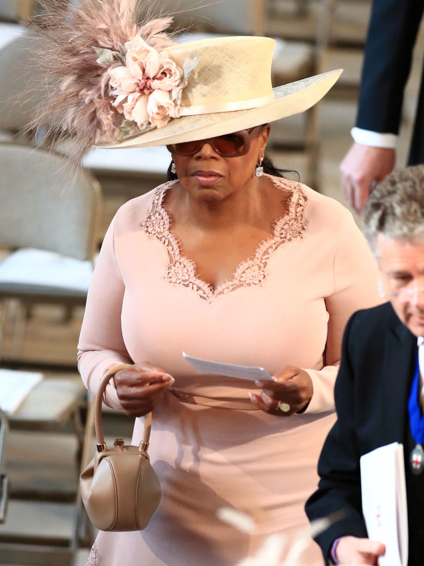 Oprah Winfrey, en la boda de Meghan y Harry. (Reuters)