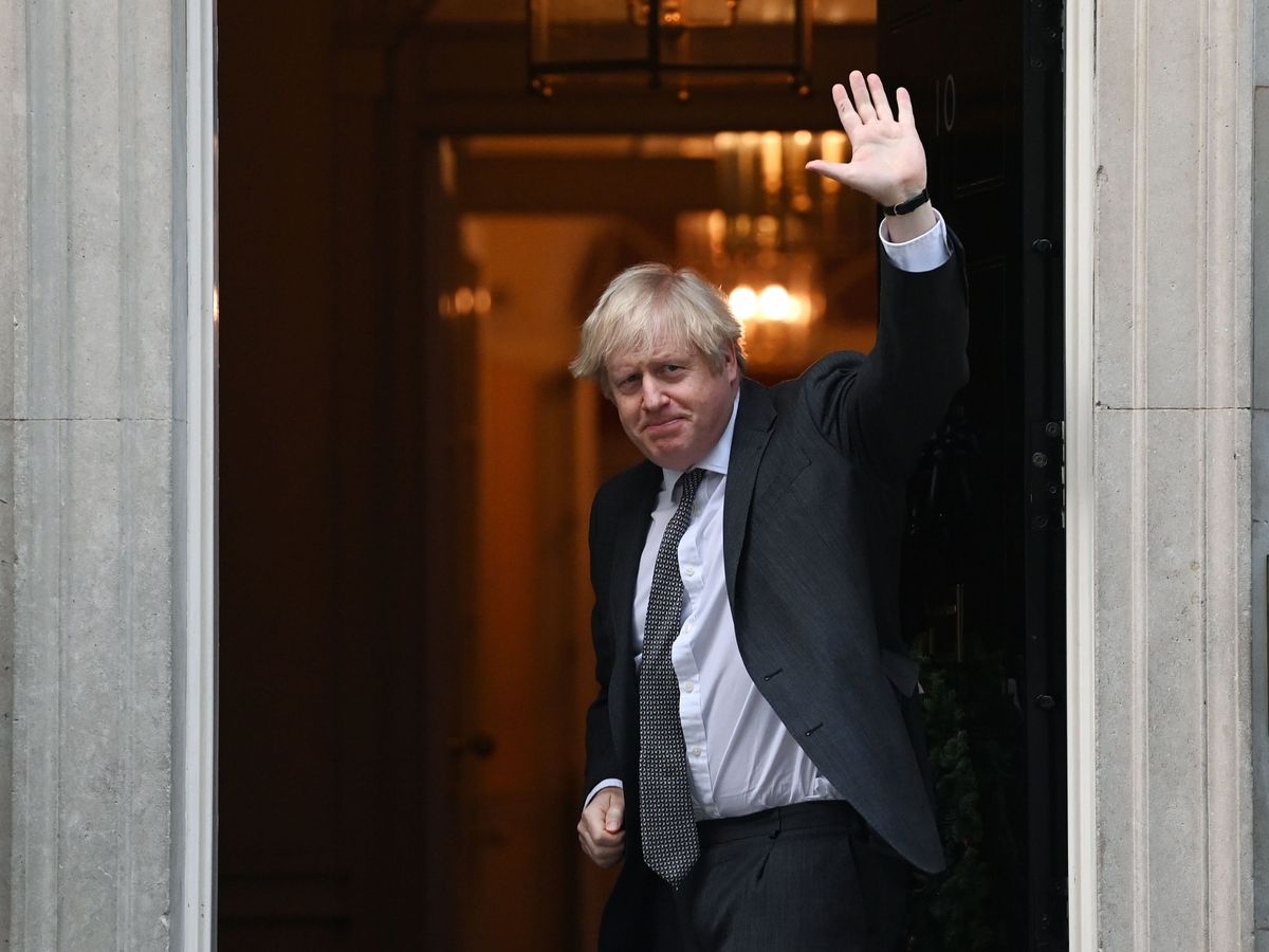Foto: Boris Johnson, tras la votación de aprobación del acuerdo de Brexit. (EFE)