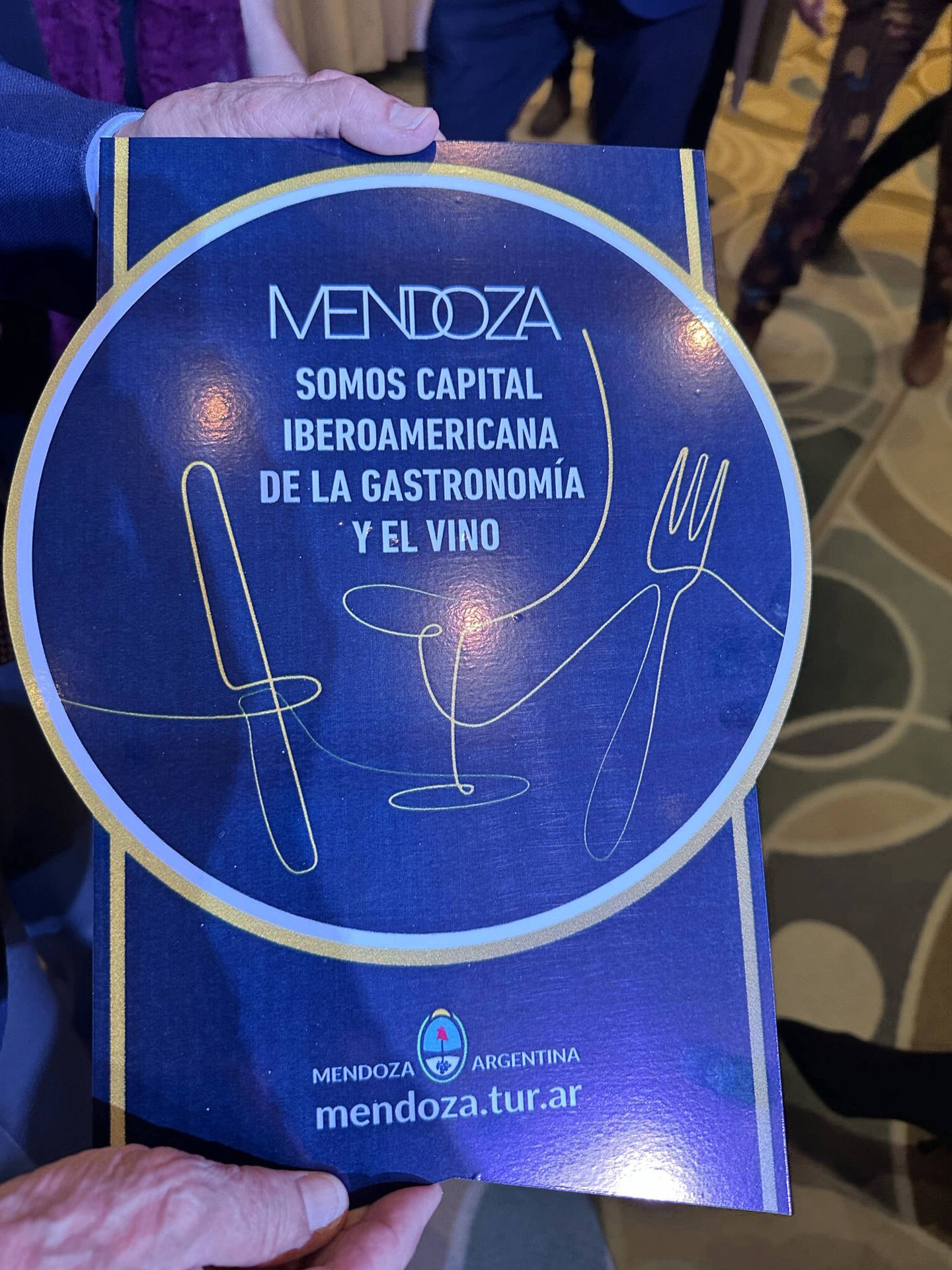 Mendoza, declarada “Capital Iberoamericana de la Armonía Gastronómica. Protagonista el Vino” por la AIBG. (Rafael Ansón)