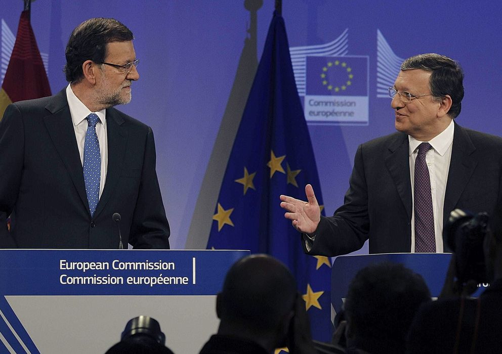 Foto: Mariano Rajoy, presidente español, y José Durao Barroso, presidente de la CE. (Efe)