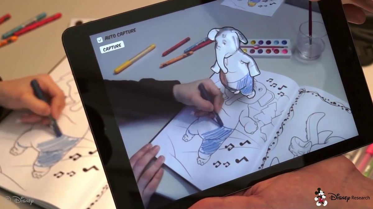 Disney reinventa los libros de dibujo con realidad aumentada