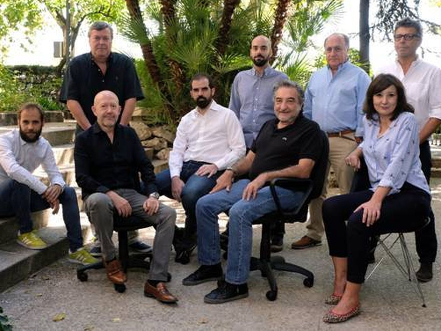 El equipo de Plano a plano, productora de 'Sabuesos' en TVE.