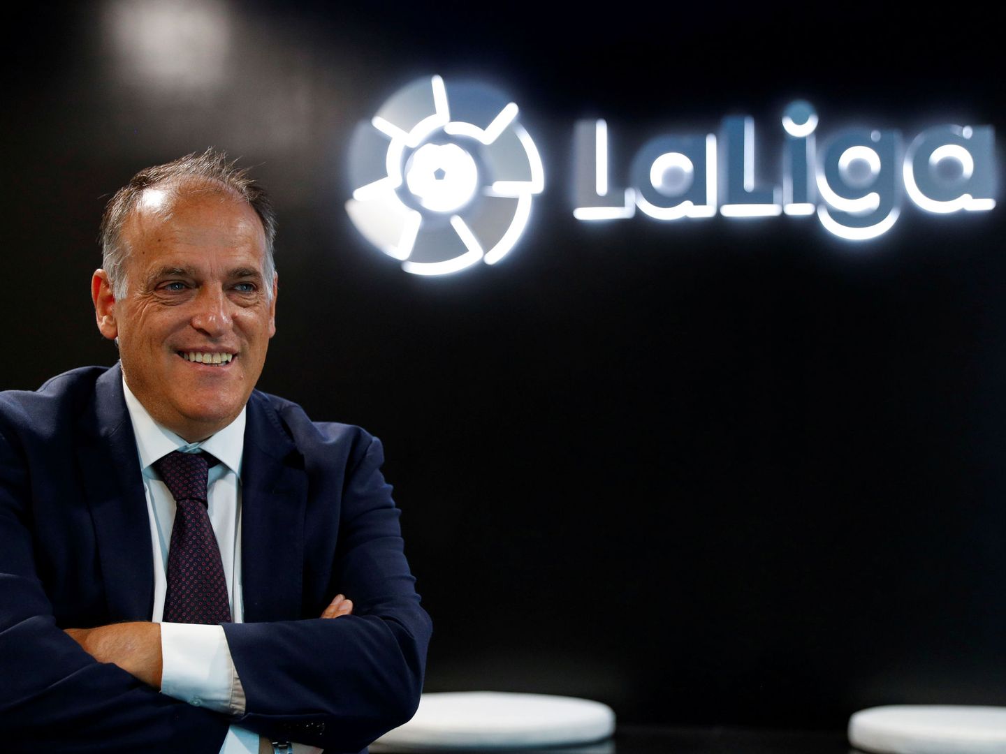 El presidente de LaLiga, en un acto promocional. (Reuters)