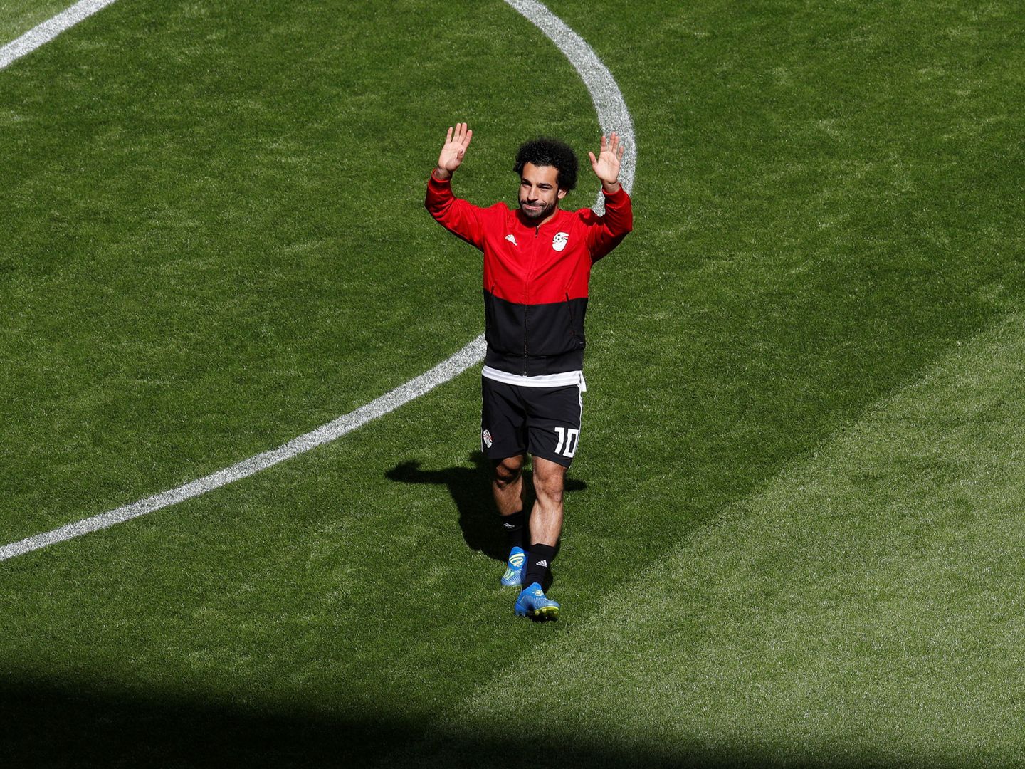 Mohamed Salah, en el Ekaterimburgo Arena | Reuters