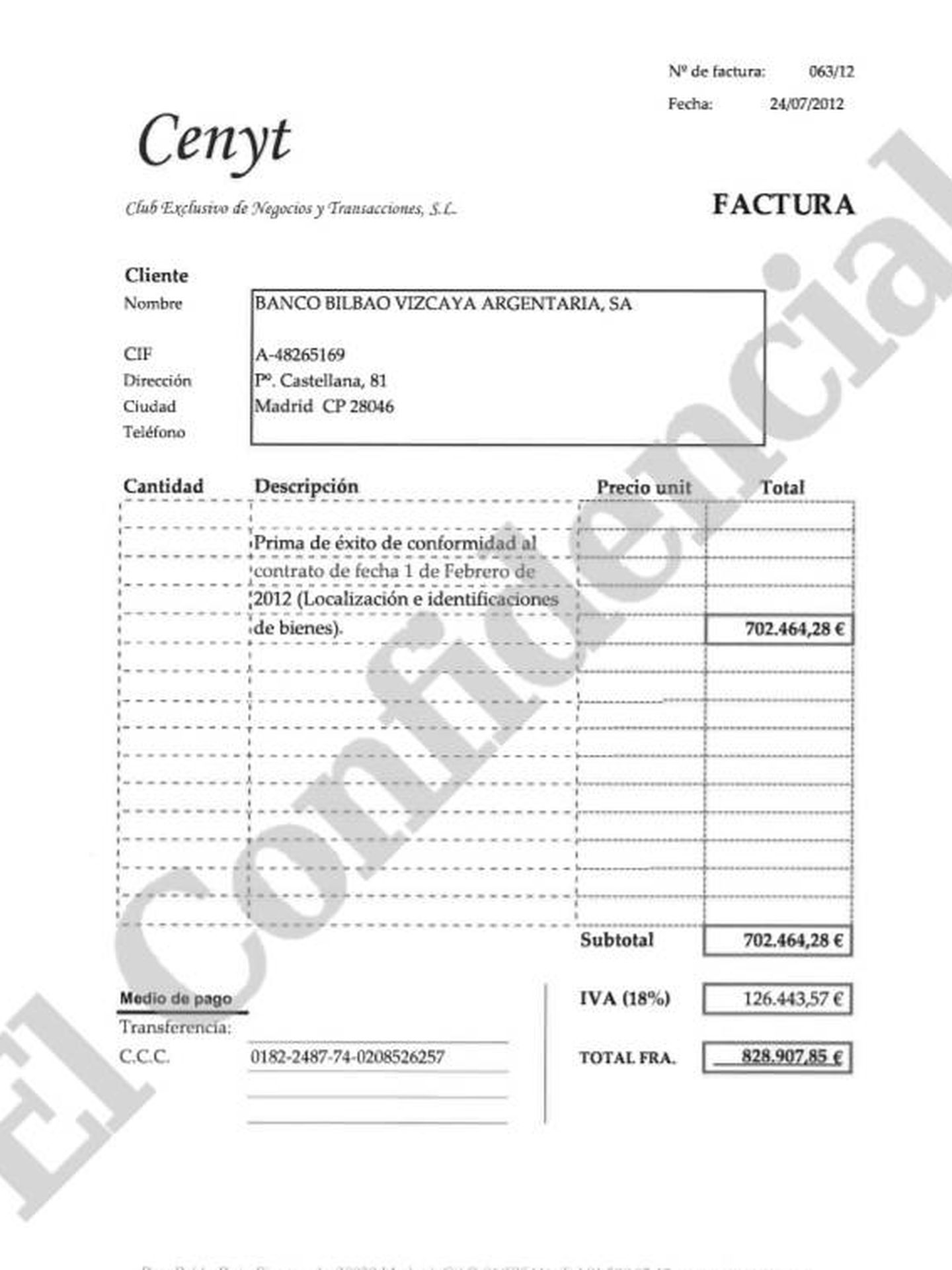 Haga clic aquí para ver el documento que acredita la facturación de 828.907 euros.