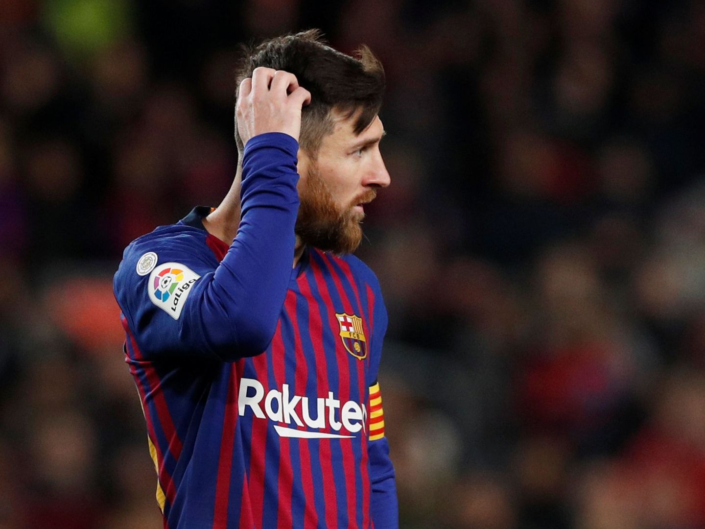 Messi marcó los dos goles del Barcelona ante el Valencia. (EFE)